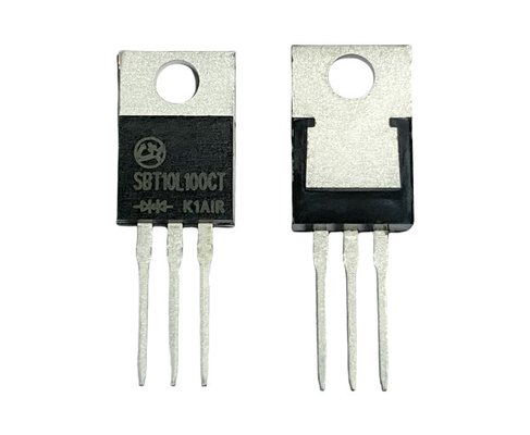 10A100V SBT10L100CT وقت التعافي العكسي المنخفض VF منخفض Schottky