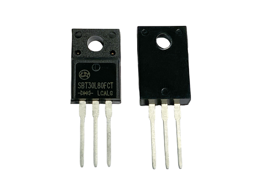 30A80V SBT30L80FCT TO-220F ثنائيات شوتكي منخفضة التردد عالية الكفاءة لمصادر الطاقة