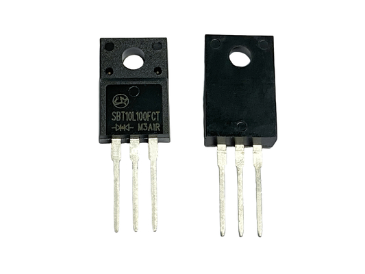 10A100V SBT10L100FCT وقت استرداد عكسي منخفض للجهد الأمامي المنخفض لمصدر الطاقة