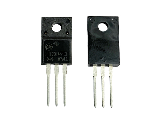 20A45V SBT20L45FCT TO-220F ثنائيات شوتكي منخفضة التردد لجهاز التصحيح والمحولات