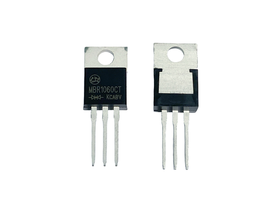 10A60V MBR1060CT انخفاض الجهد الأمامي المنخفض ديودات Schottky الحاجز لحل الإضاءة