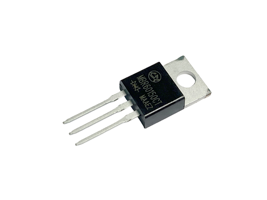 60A150V TO-220AB ثنائيات حاجز شوتكي مع سرعة التبديل السريعة MBR60150CT