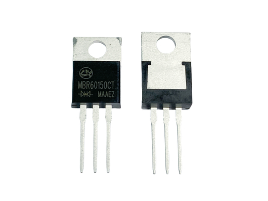 60A150V TO-220AB ثنائيات حاجز شوتكي مع سرعة التبديل السريعة MBR60150CT