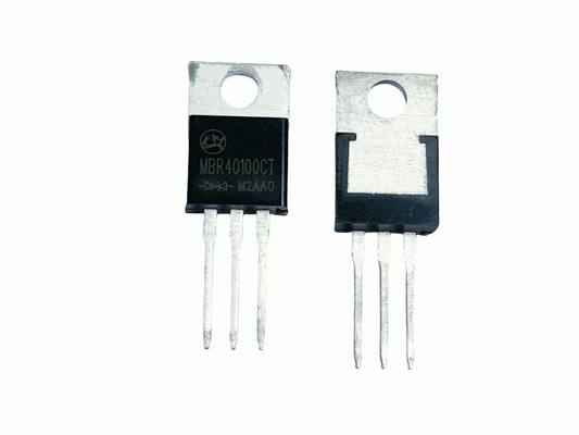 40A100V MBR40100CT المخطط ديودات الحاجز Schottky لـ DC / DC Conerters على متن الطائرة