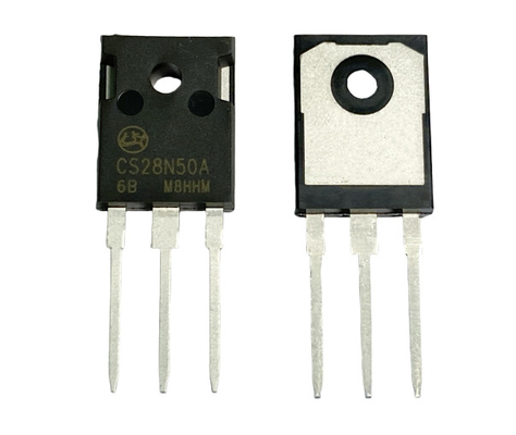 28A500V CS28N50A6 MOSFET الجهد العالي للانفصال لمصدر الطاقة في وضع التبديل