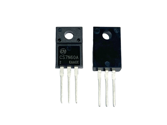 7A600V فولتاج انقطاع مرتفع Mosfet CS7N60A2 إلى 220F مع Ciss منخفضة