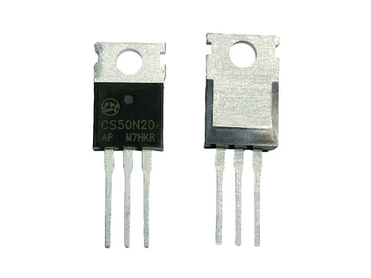 50200 فولت CS50N20AP MOSFET دائرة التبديل الكهربائي منخفضة الجهد منخفضة الجهد لتحويل الكهرباء لتحويل الكهرباء وتطبيقات الشاحن