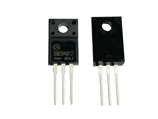 20V600A التيار العالي Low VF Diodes Schottky للضوء LED SBM20V60FCT TO-220F